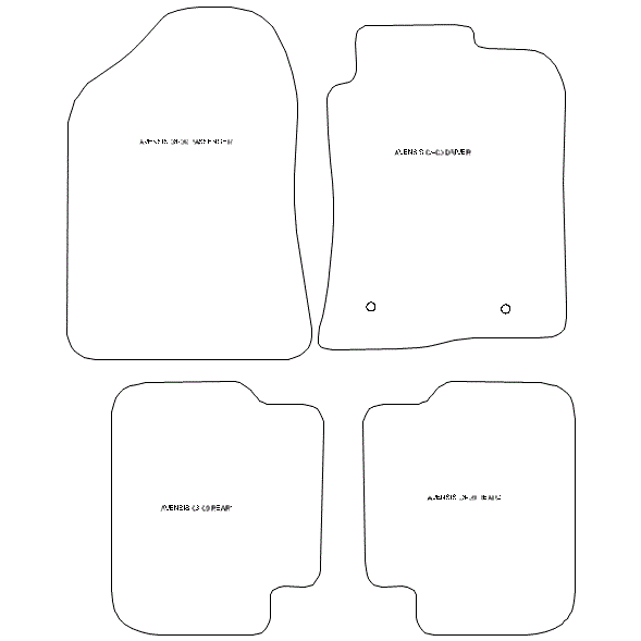 To fit Toyota Avensis Car Mats 2003 - 2009 & Heel Pad (B) - Picture 5 of 16